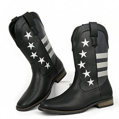 Bota Vaquera Occidental Estrella de Cinco Puntas para Hombre - Image 17