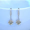 Aretes Gancho Mujer Diseño Minimalista con Cuatro Garras
