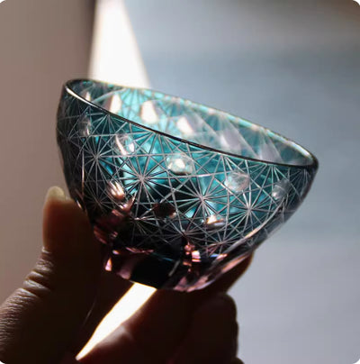 Vaso de Cristal Tallado a Mano - Image 4