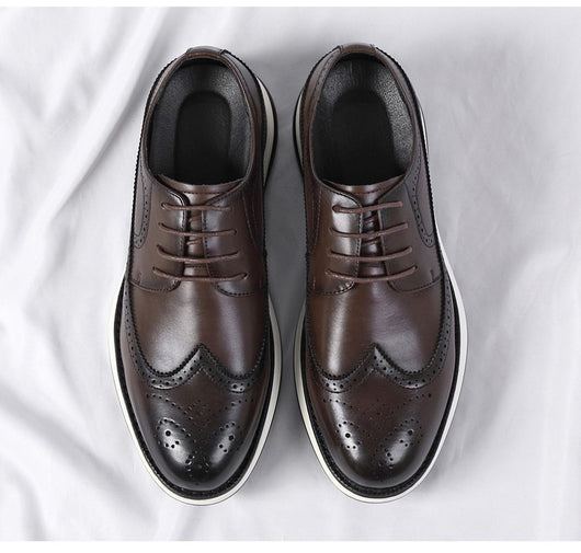 Zapatos de Cuero Ejecutivos para Hombre con Suela Gruesa Ultra Confortable - Image 11