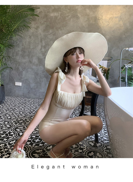 Traje de Baño Enterizo Triangular con Lazos para el Verano - Image 7