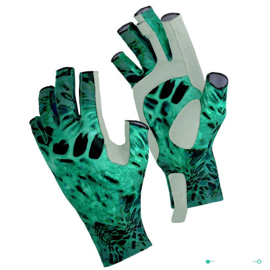 Guantes de Pesca con Dedos Expuestos, Transpirables y Antideslizantes con Protección Solar - Image 2