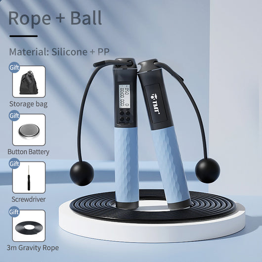 Cuerda para Saltar Inalámbrica con Bola de Gravedad para Quemar Grasa - Image 2
