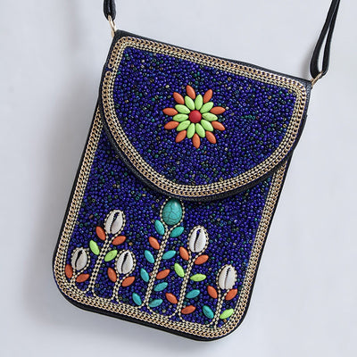 Bolsa Bohemia para Celular con Cuentas y Concha Marina - Image 86