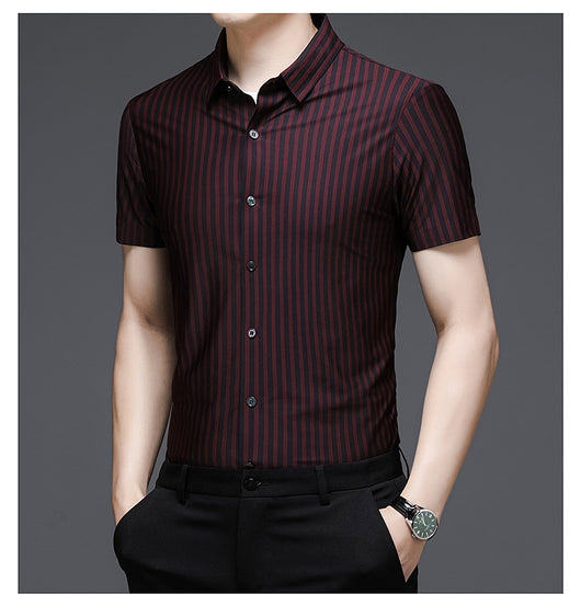 Camisa de Seda Woodpecker Manga Corta para Hombre Adulto - Image 4