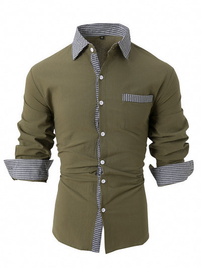 Camisa Casual de Manga Larga para Hombre - Image 13