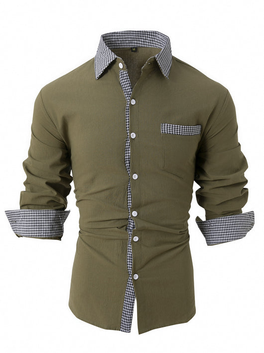 Camisa Casual de Manga Larga para Hombre - Image 13