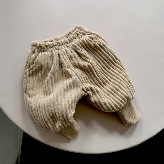 Pantalones Invierno Niños y Niñas Coreanos Acolchados a Rayas - Image 16