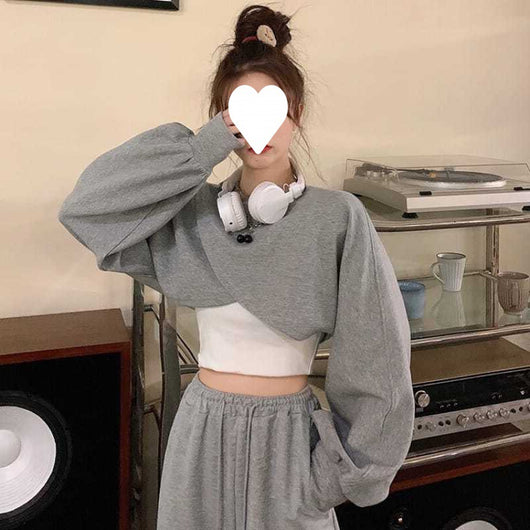 Conjunto de Dos Piezas: Suéter Irregular con Chaleco para Mujer - Image 14
