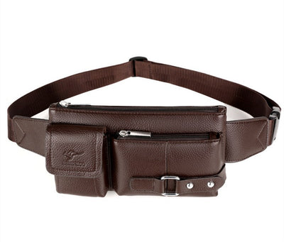 Bolsa de Cintura Cuero Genuino para Hombre - Riñonera Premium Crossbody - Image 3