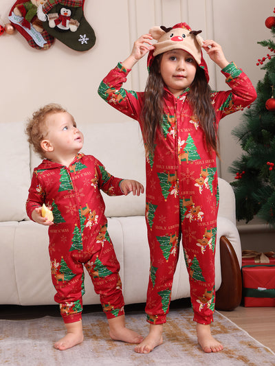 Conjunto Navideño Familiar de Pantalones Largos para Niños y Niñas - Image 44