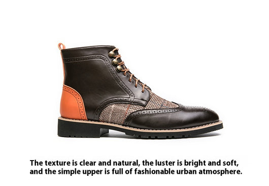 Botas Brogue de Cuero Vintage Estilo Británico para Hombre - Image 8