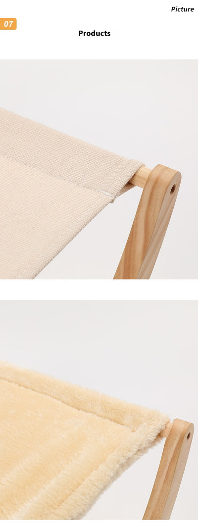 Cama Hamaca Plegable para Gatos - Nido de Madera Maciza - Image 12