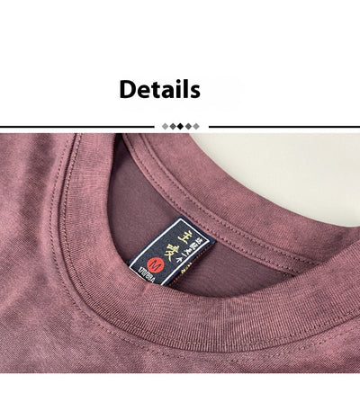 Playera Teñida a Mano con Bordado de Loto Lavado Artesanal - Image 7