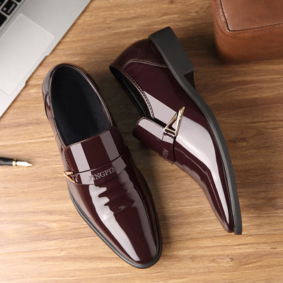 Zapatos de Cuero Charol para Hombre con Punta Afilada y Transpirabilidad - Image 4