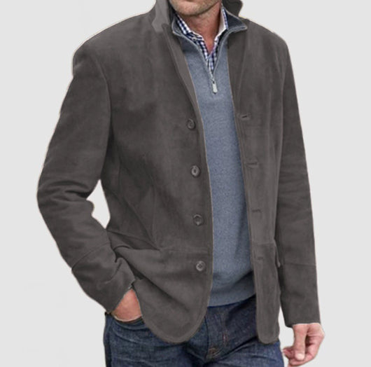 Abrigo Casual para Hombre con Cuello Alto - Estilo Blazer de Invierno - Image 2