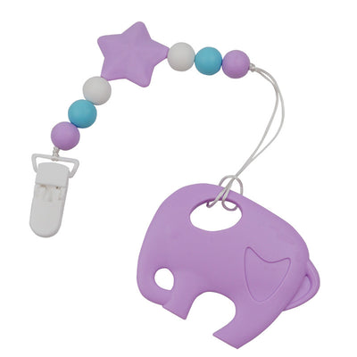 Cadena Mordedor de Silicona Segura con Elefante Antigotas - Image 2