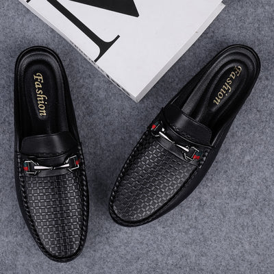 Pantuflas Hombre Cuero Casual - Mocasines Cómodos Sin Cordones - Image 12