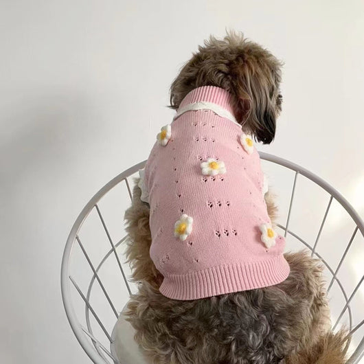 Suéter Cálido para Perros y Gatos - Colección Flores Otoño e Invierno - Image 3
