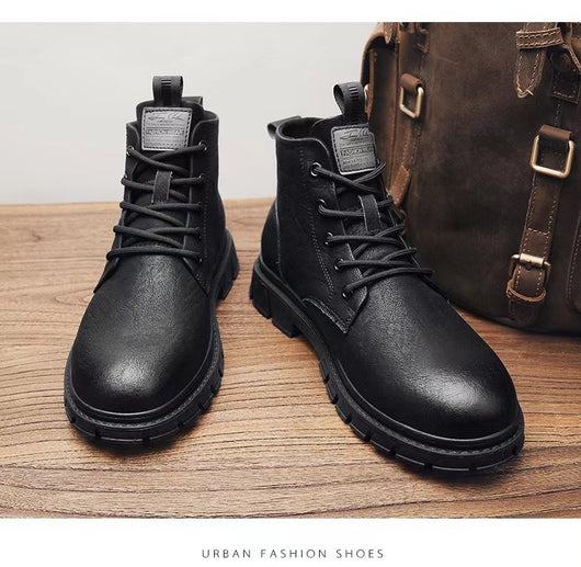 Botas Altas de Cuero Negro para Hombre - Image 10