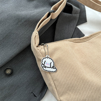 Bolsa Bandolera Artística Pana Un Hombro - Diseño Versátil para Estudiantes - Image 4