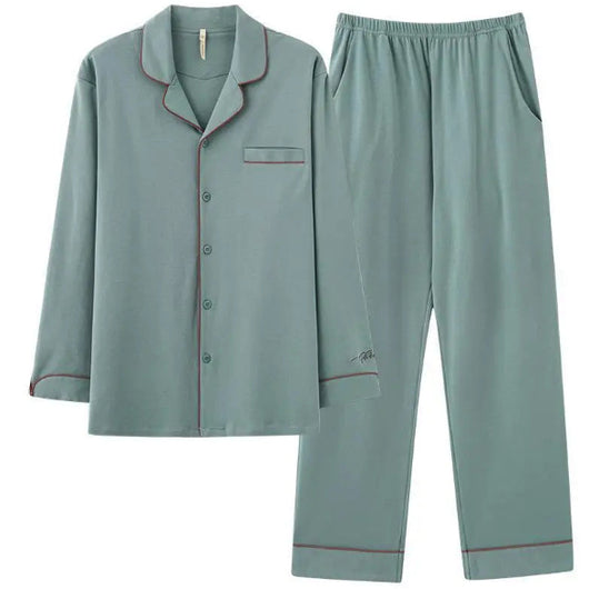 Pijama Minimalista de Manga Larga para Hombre - Image 17