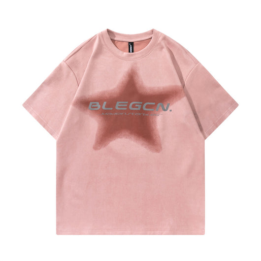 Playera Estampada con Estrella de Cinco Puntas para Hombre - Image 14