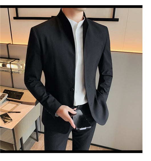 Blazer Slim Fit Ruoshuai para Hombre - Chaqueta Casual de Otoño - Image 29