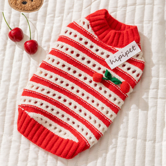Suéter Tejido para Perros y Gatos - Abrigo Cálido de Invierno con Diseño Calado - Image 8