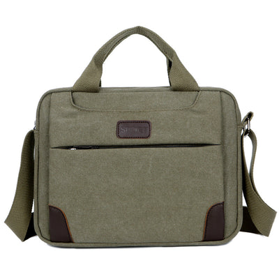 Bolsa Mensajera de Lona para Hombre con Correa Simple - Image 5