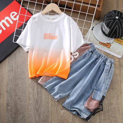 Conjunto de Verano para Niños - Camiseta Manga Corta Estilo Coreano - Image 11