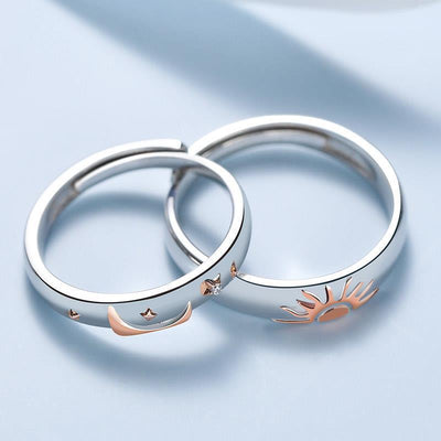 Anillo de Diamante Fashion con Separación de Color para Parejas - Image 4