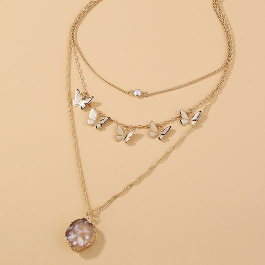 Collar Mariposa Hada con Lentejuelas Brillantes - Image 12