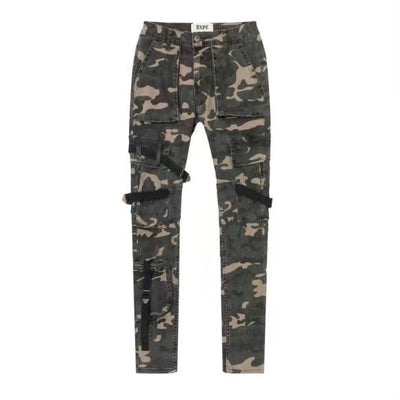 Pantalones Cargo Slim Camuflaje con Bolsillos Funcionales - Image 7