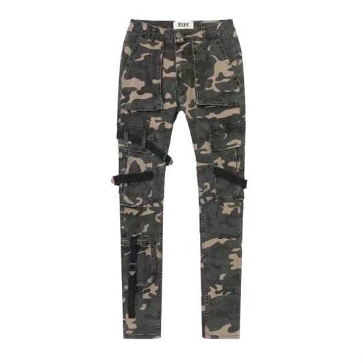 Pantalones Cargo Slim Camuflaje con Bolsillos Funcionales - Image 7