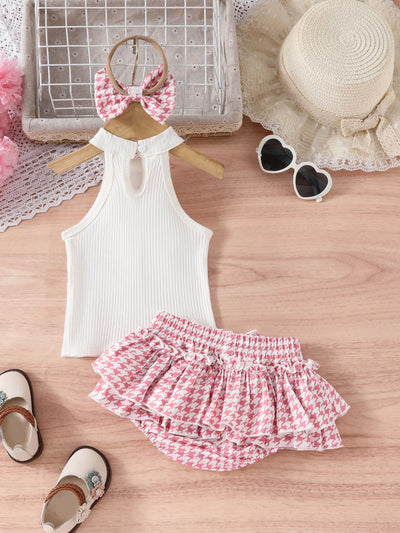Conjunto Elegante de Dos Piezas para Niña: Chaleco Acolchado y Vestido Corto - Image 13