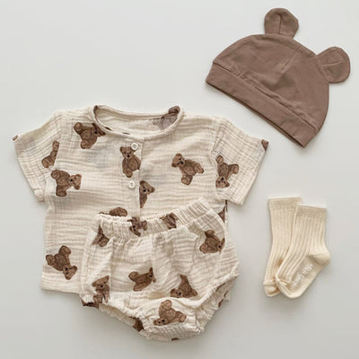 Conjunto de Verano: Blusa Manga Corta y Overol - Image 11