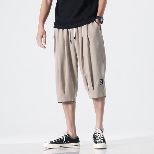 Pantalones Sueltos Rectos Delgados Media Pierna para Hombre - Image 3