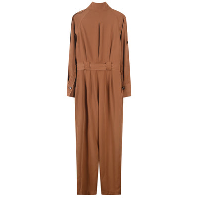 Jumpsuit Largo Holgado con Cinturón - Versátil y Elegante - Image 6