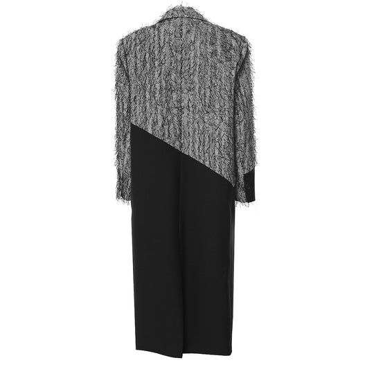 Abrigo Gabardina Largo con Estrella de Cinco Puntas para Mujer - Image 2