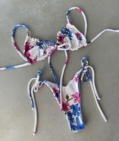 Bikini Deportivo de Tiras Ajustables en Color Sólido - Image 29