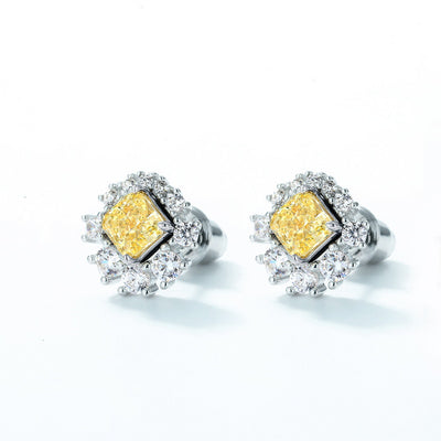 Aretes de Plata S925 Flor de Hielo con Cristales de Alto Brillo para Mujer - Image 10