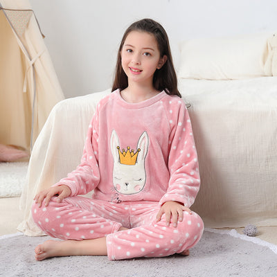 Pijama Infantil Otoño Invierno Cuello Redondo con Diseños Animados - Image 8