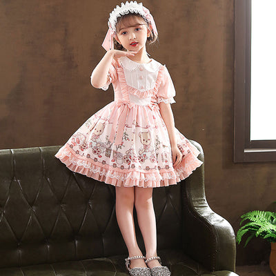 Vestido Princesa Lolita Infantil Estilo Occidental con Falda Tul - Image 2