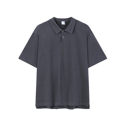 Polo Clásico de Manga Corta Cuello Solapa Estilo Coreano para Hombre - Image 6