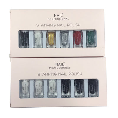 Set de Esmaltes con Plantillas de Transferencia de Diseños Pintados - Image 2
