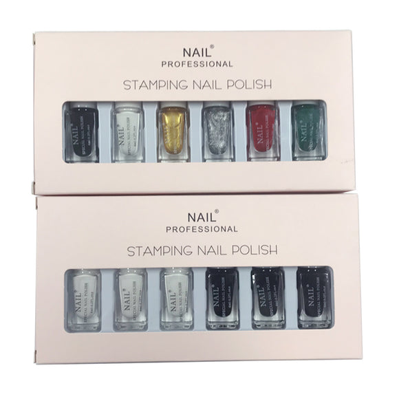 Conjunto de Esmaltes com Estênceis para Transferência de Desenhos Pintados