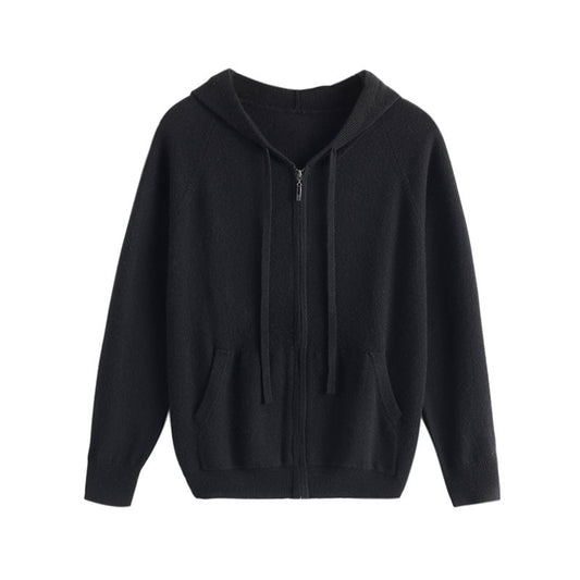 Cardigan Hoodie de Cachemira Tejida con Cierre - Hombre - Image 2