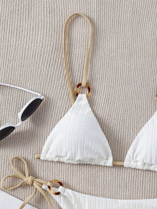Bikini Dos Piezas Clásico con Tirantes Ajustables - Image 10