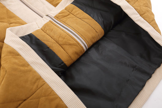 Abrigo Térmico Acolchado Hombre Estilo Retro Solapas Anchas - Image 11